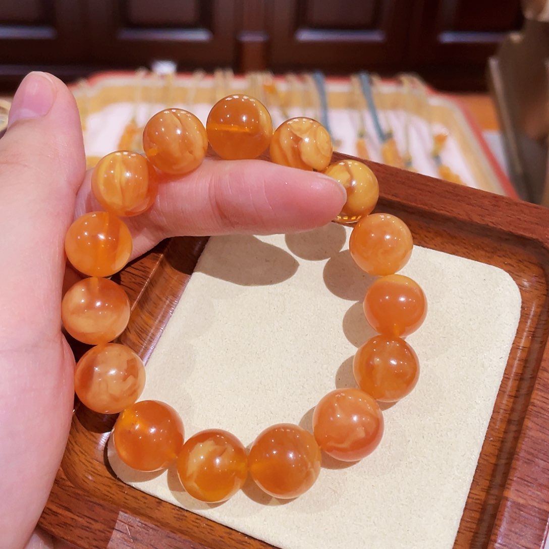 蜜蜡手链未镶嵌手串