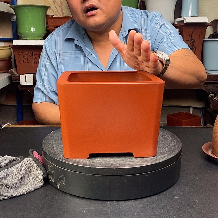 紫砂花盆货号一只D511