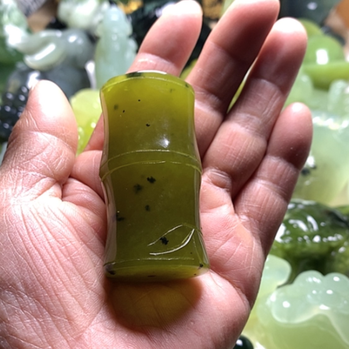 【闪购商品】合金蛇纹石玉颈饰