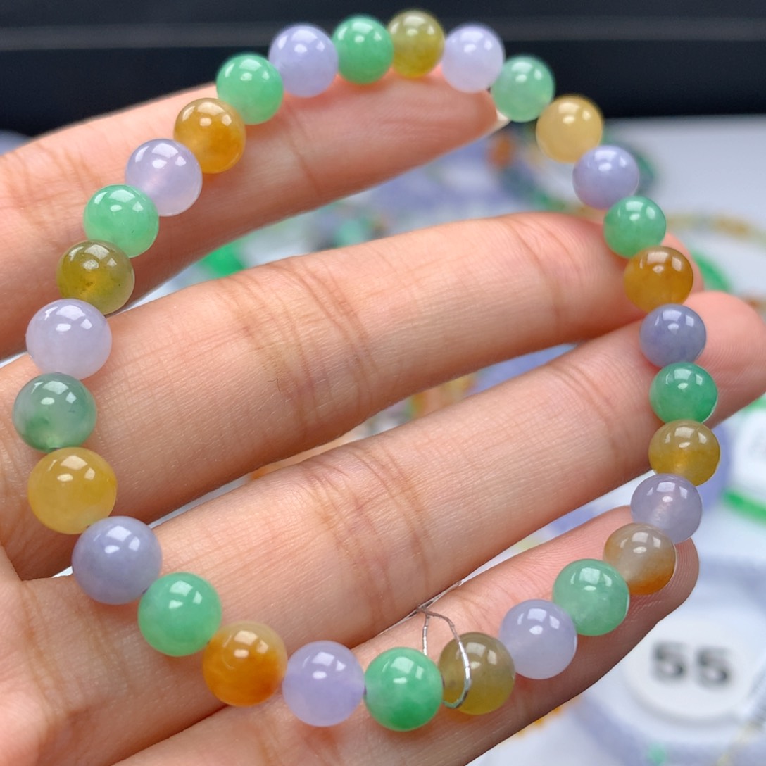 翡翠手链未镶嵌卡