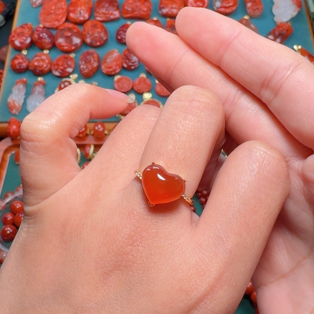 南红玛瑙南红银S925镶嵌