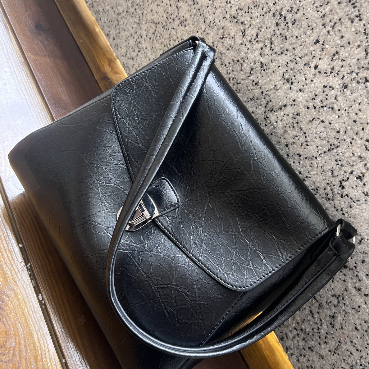 可可家孤品清货款号001到999单肩百搭休闲时尚黑色牛皮