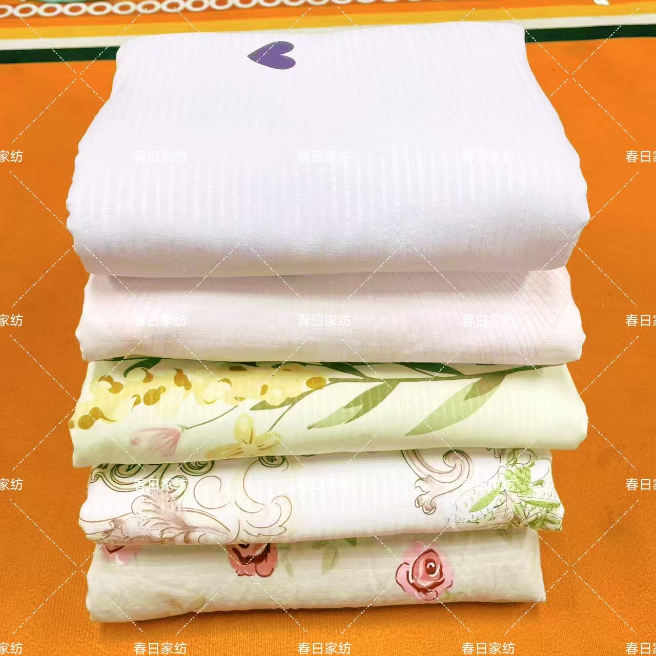 【春日家纺】被罩简约清新  舒适透气