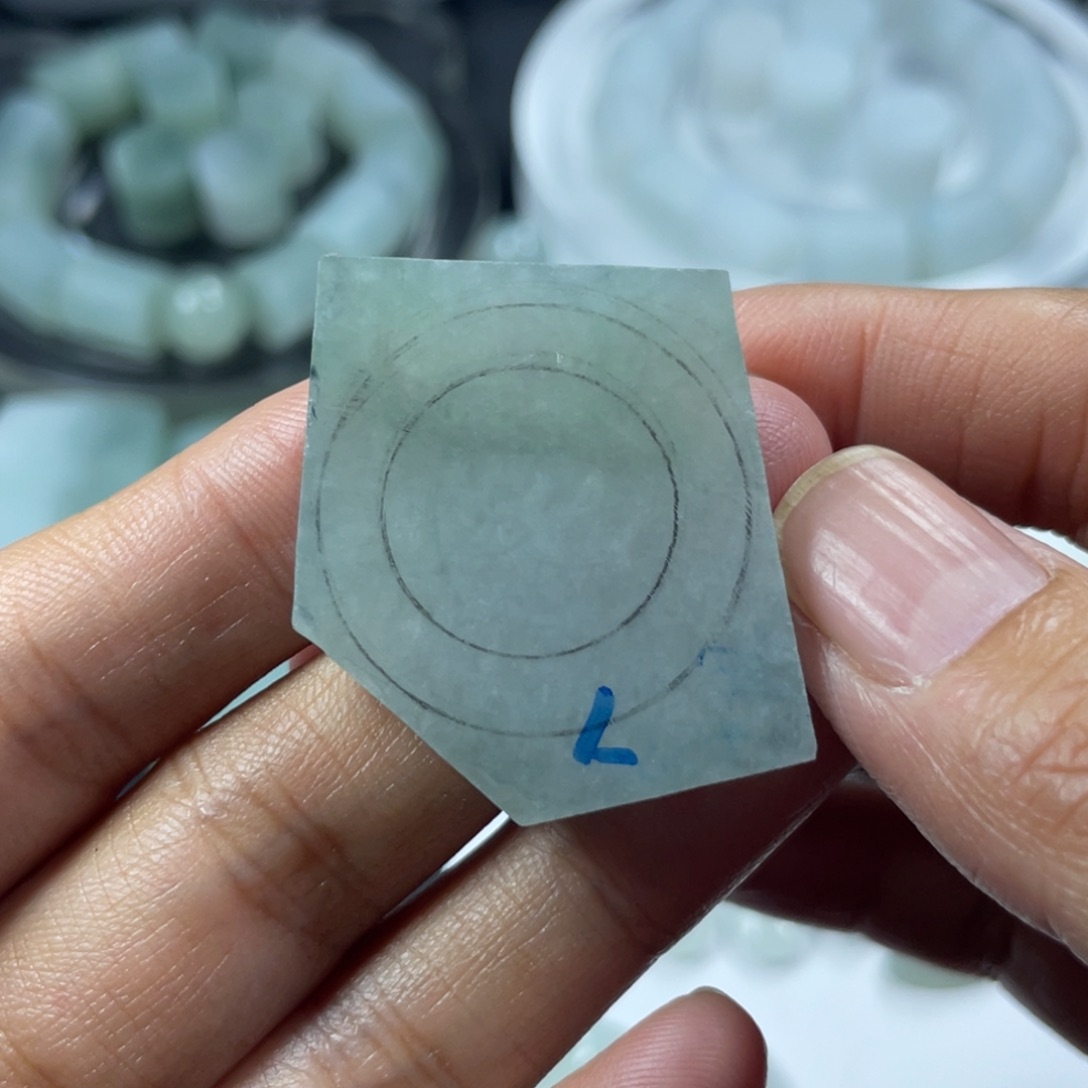 定制翡翠未镶嵌定制戒圈包工