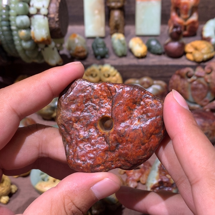岫岩河磨玉（透闪石质玉）未镶嵌把件
