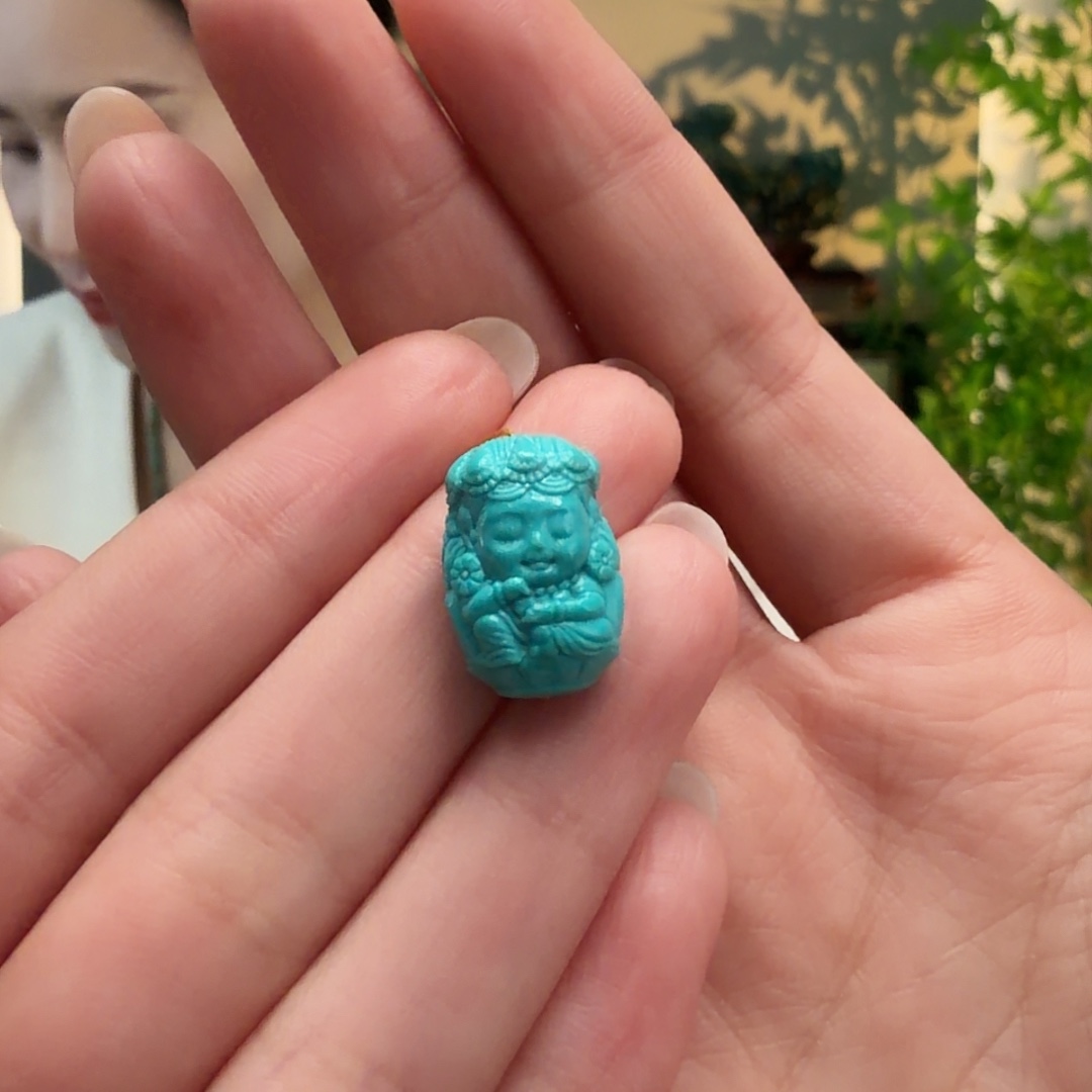 绿松石未镶嵌颈饰