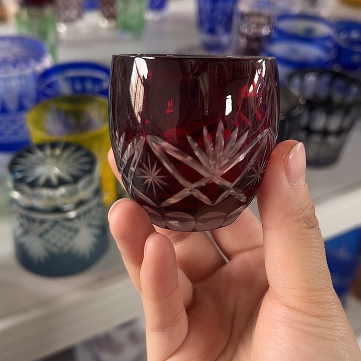 平底款水晶玻璃微瑕一个