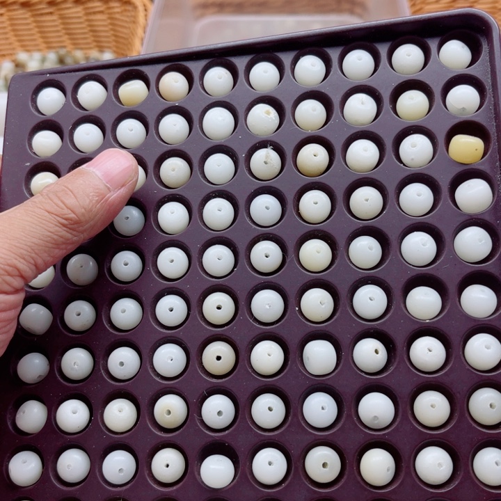 吊坠白玉菩提瑕疵10-8白玉苹果200颗