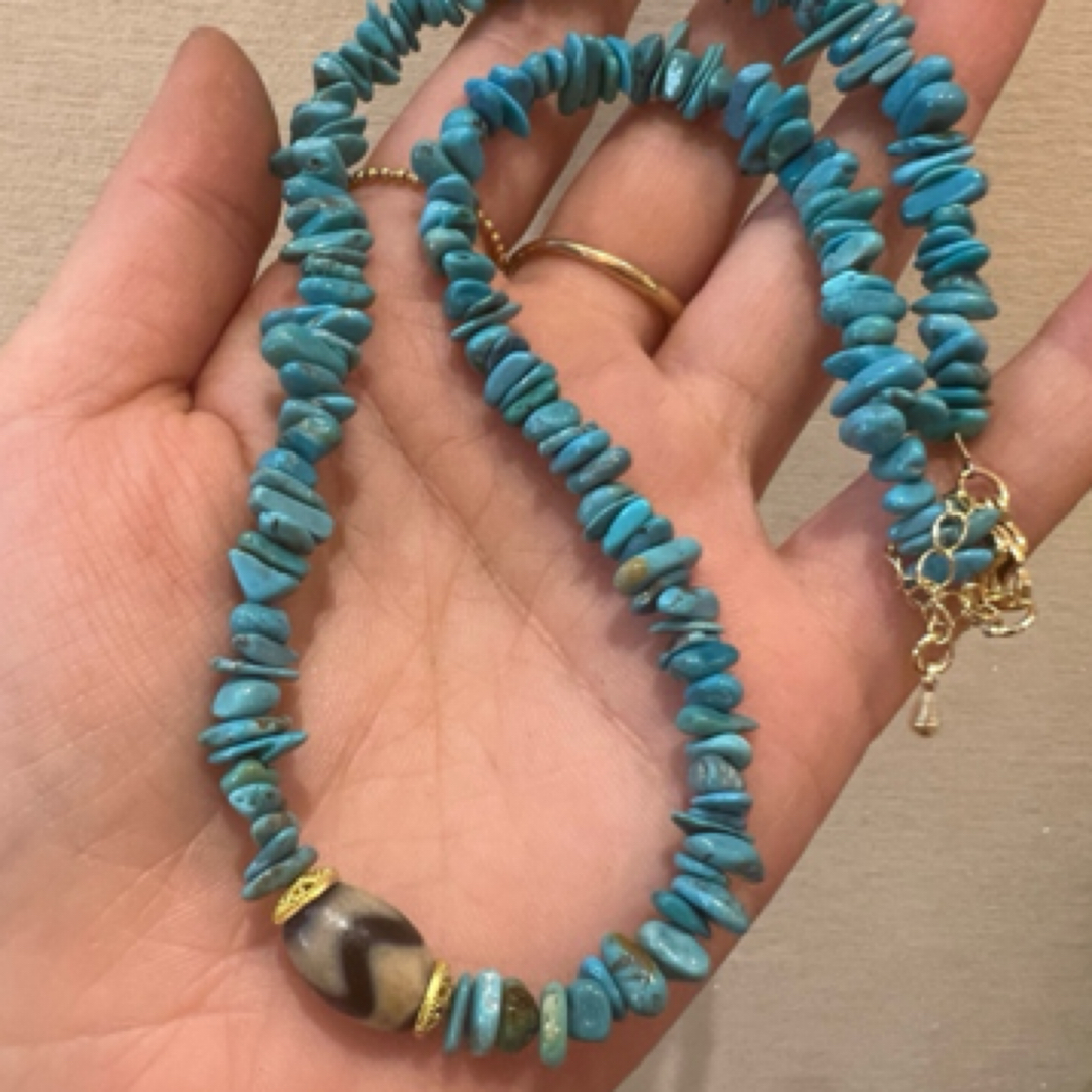 非金属珐琅项链 159号项链（时尚款蓝色项链）