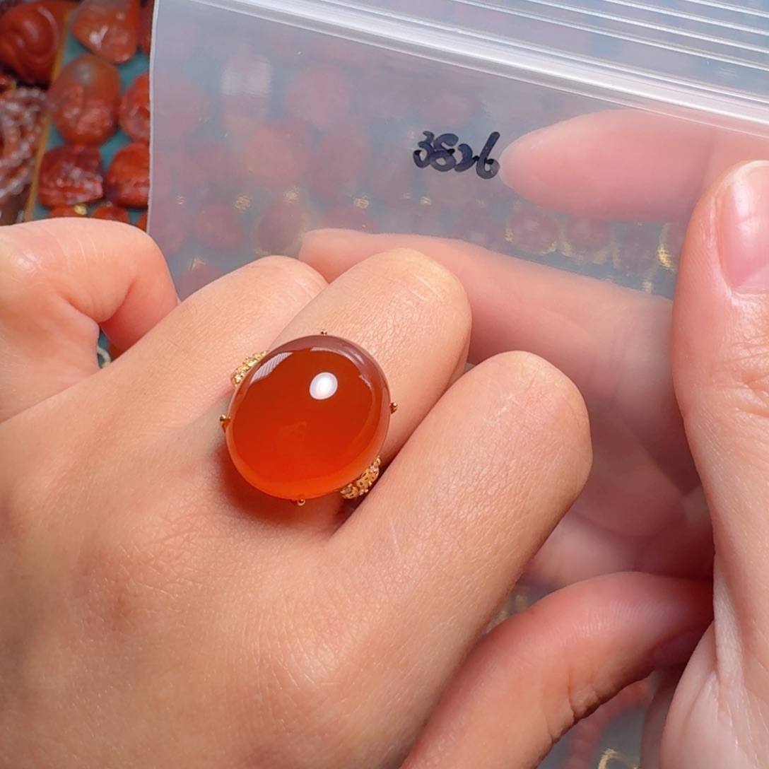 南红玛瑙南红银S925镶嵌