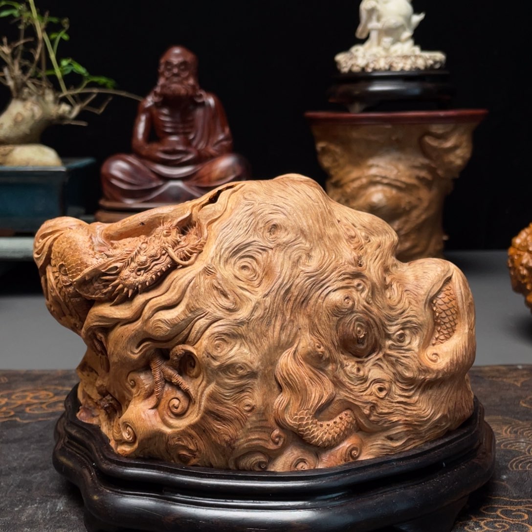 老***啊香榧木荔枝木龙香炉