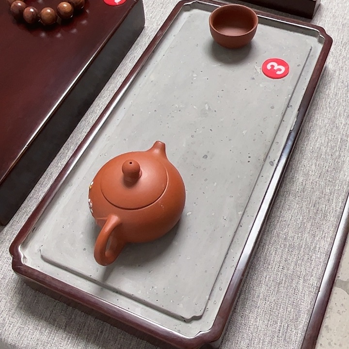 大漆金砖吸水茶盘39x19，1-3人使用
