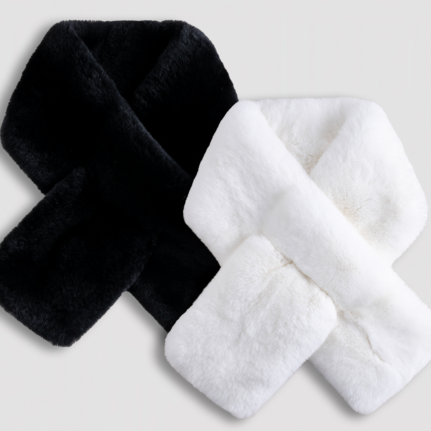 秋冬新款保暖软糯亲肤时尚百搭短款獭兔毛防寒围脖41396