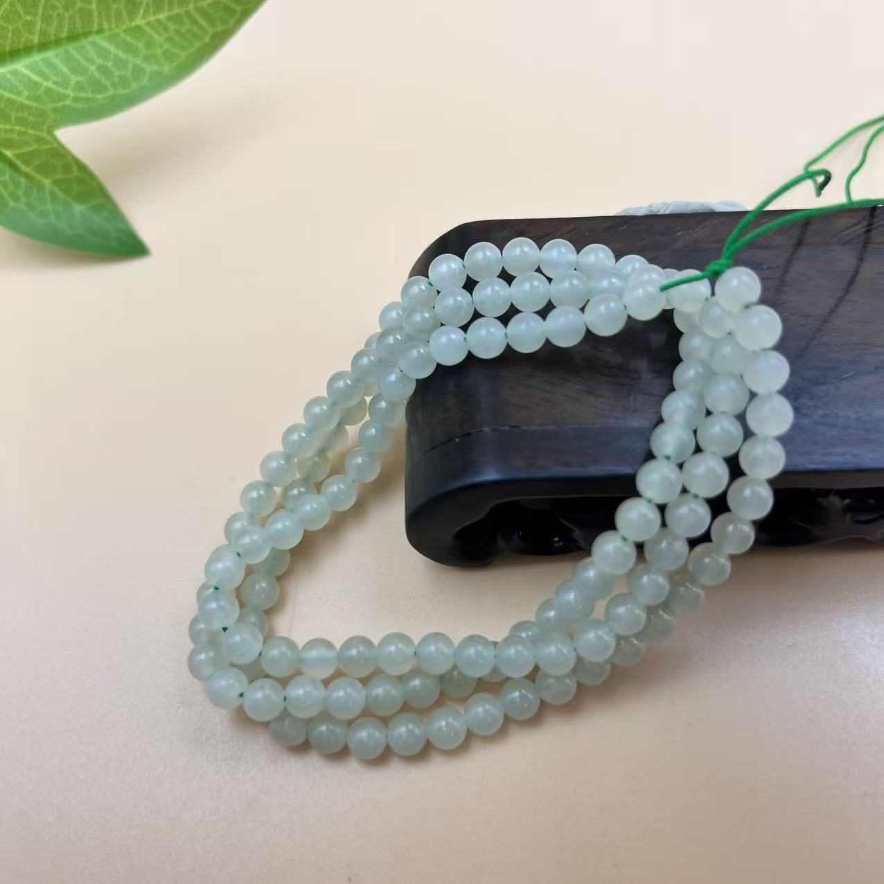 A596 和田玉珠链 GS6312076