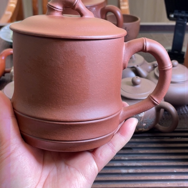 红泥茶壶底槽清手工制作450 cc