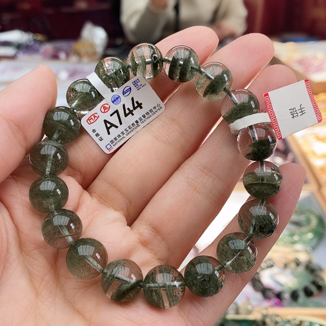 水晶手链未镶嵌A744绿幽灵
