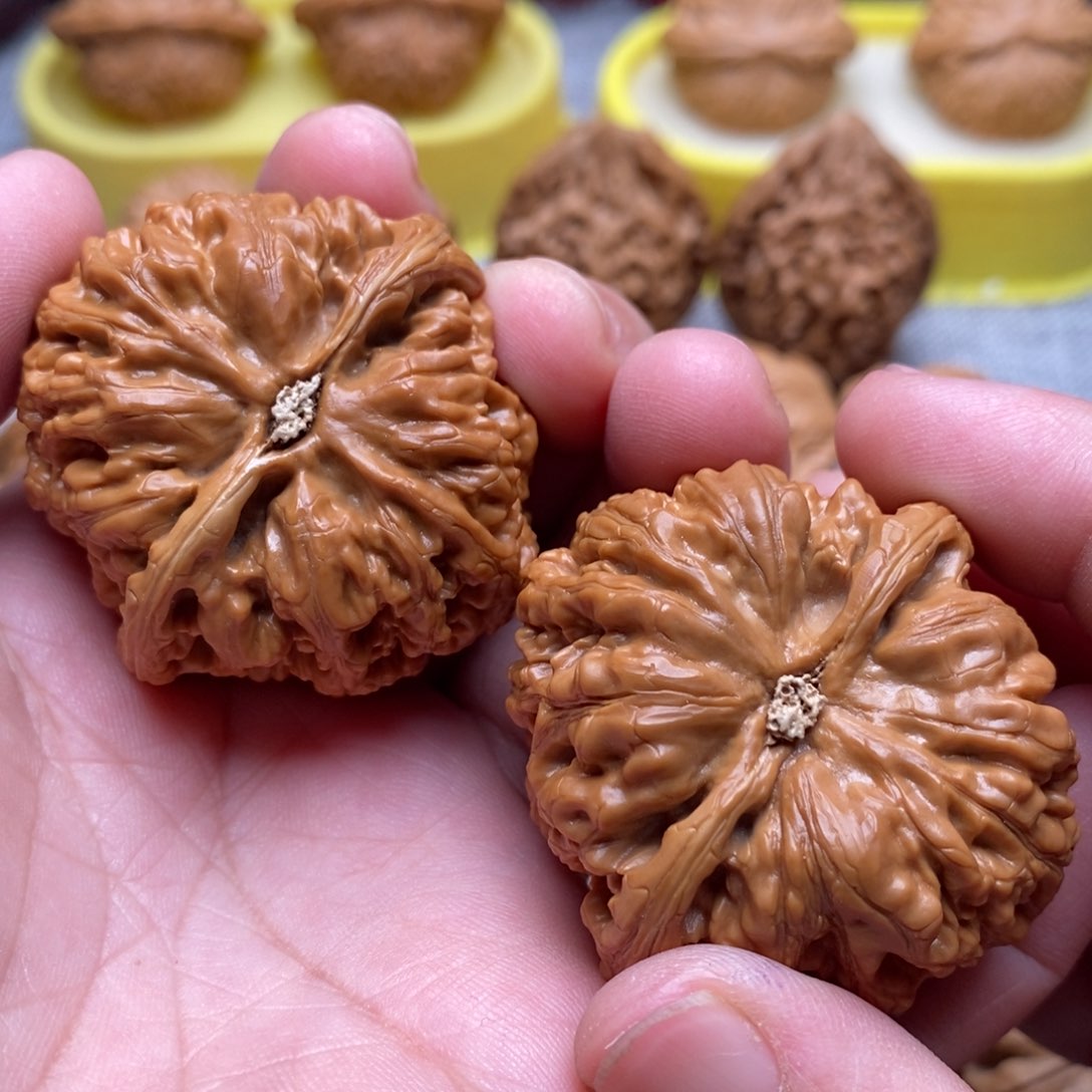 文玩核桃把件无*`44粗筋精品