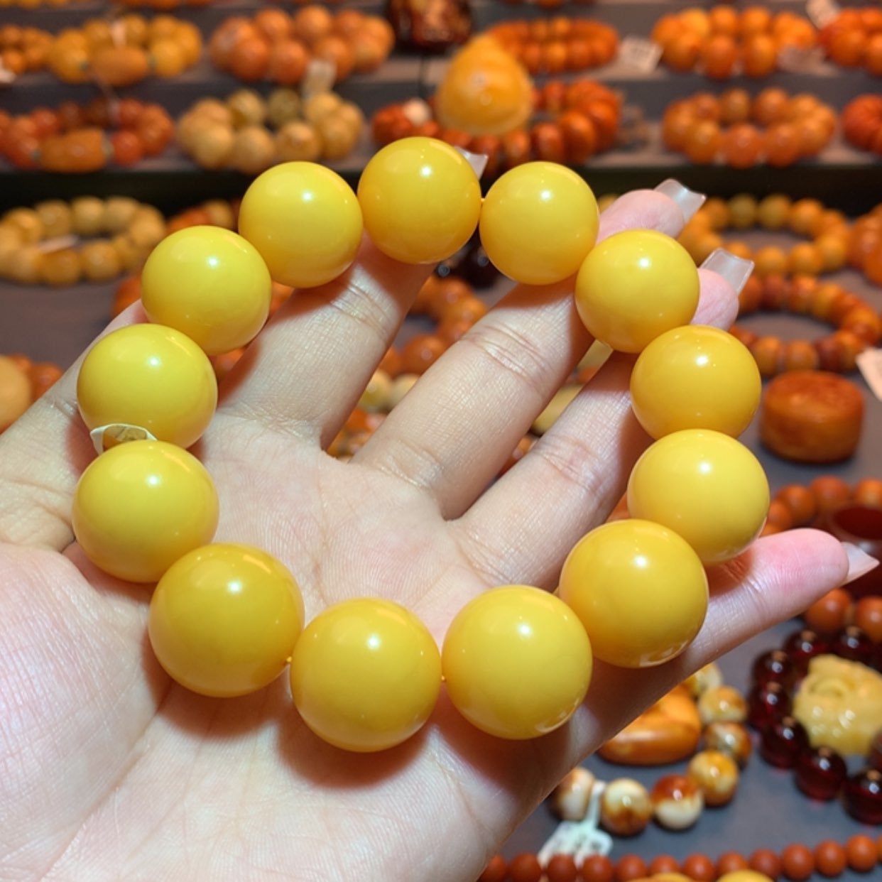 【闪购商品】未镶嵌蜜蜡手串远*蜜蜡手串