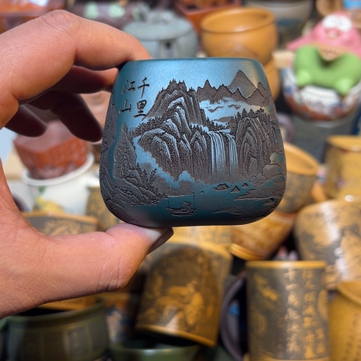 紫砂茶杯宜兴紫砂主人杯