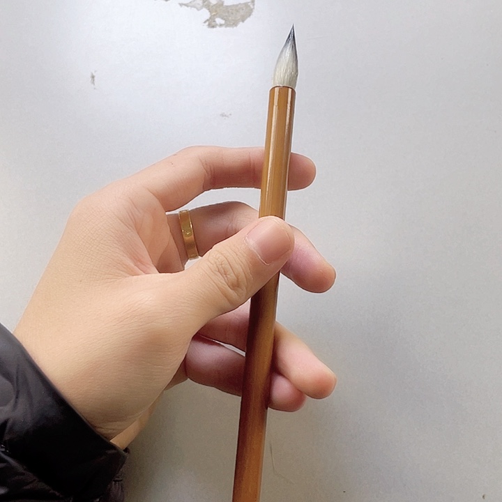 纯毛料紫豪毛笔福利