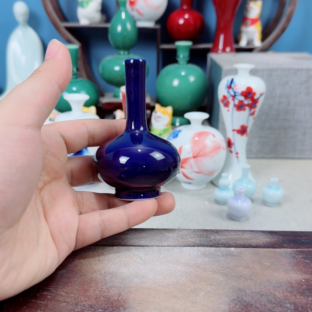 陶瓷手工小花器摆件