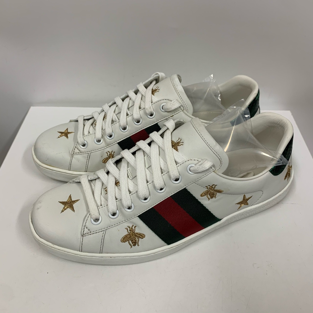 99新/【Gucci】古驰Ace蜜蜂板鞋 7.5码 X11712922