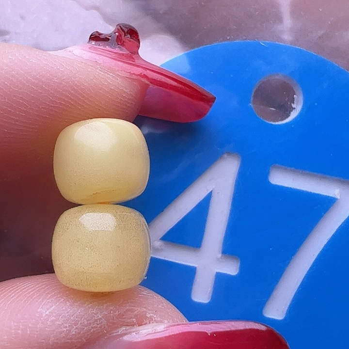 蜜蜡裸石未镶嵌金沙 8mm 老型