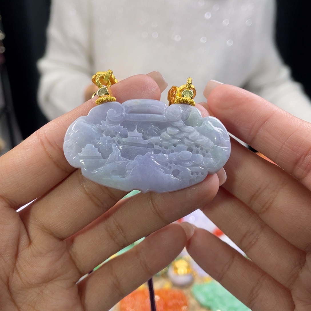 翡翠颈饰未镶嵌代编织