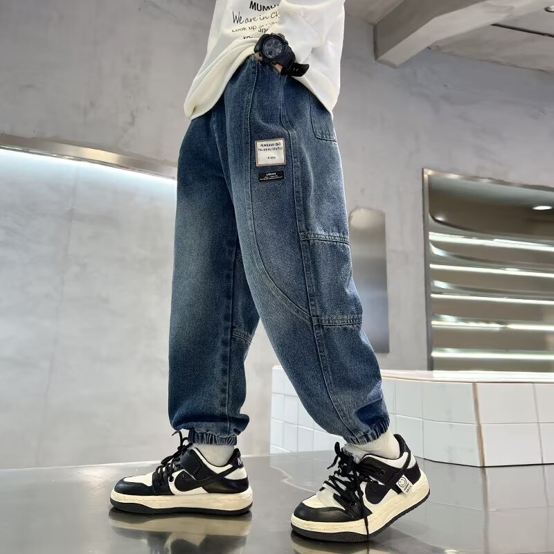 男童牛仔裤春季2024新款儿童洋气裤子韩版中小童休闲宽松宝宝长裤