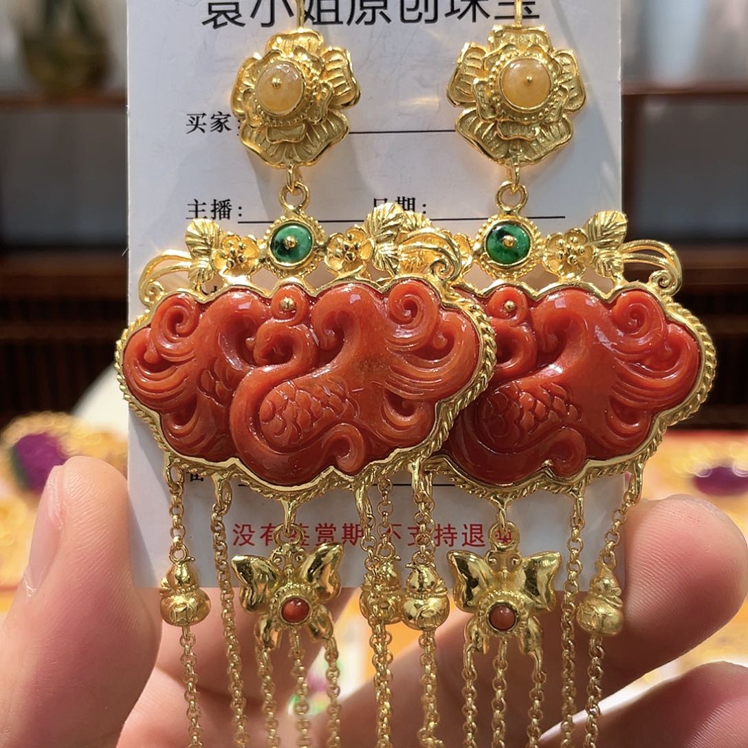 锦纶非金属耳坠耳坠