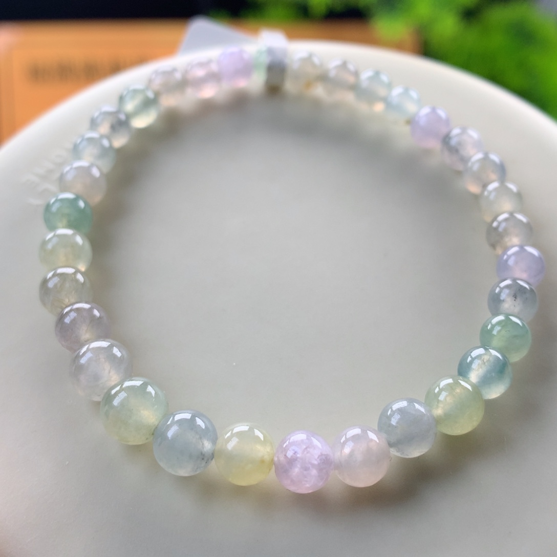 翡翠未镶嵌手链卡5～6.6