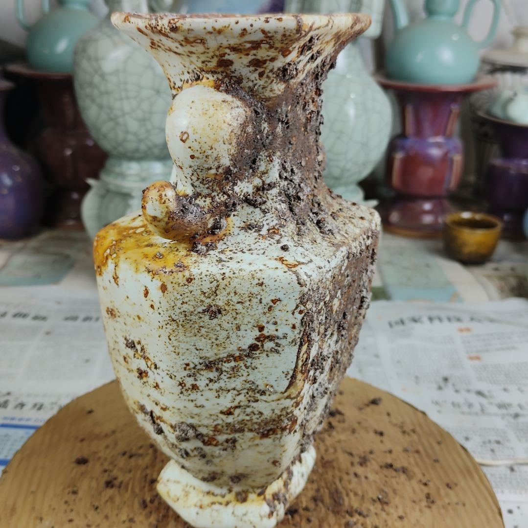 瓷片自选器型官窑生锈瓷