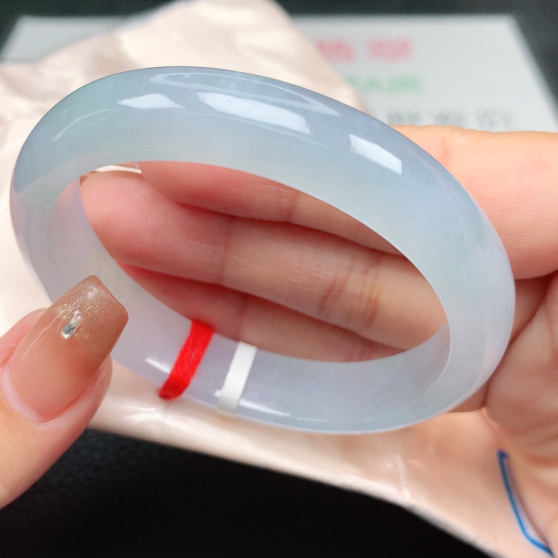 未镶嵌手镯翡翠55.56贵妃 冰透梦幻莫奈