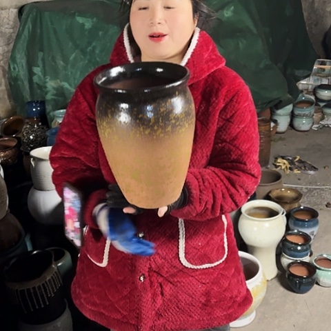 口20高29瑕疵盆子。 