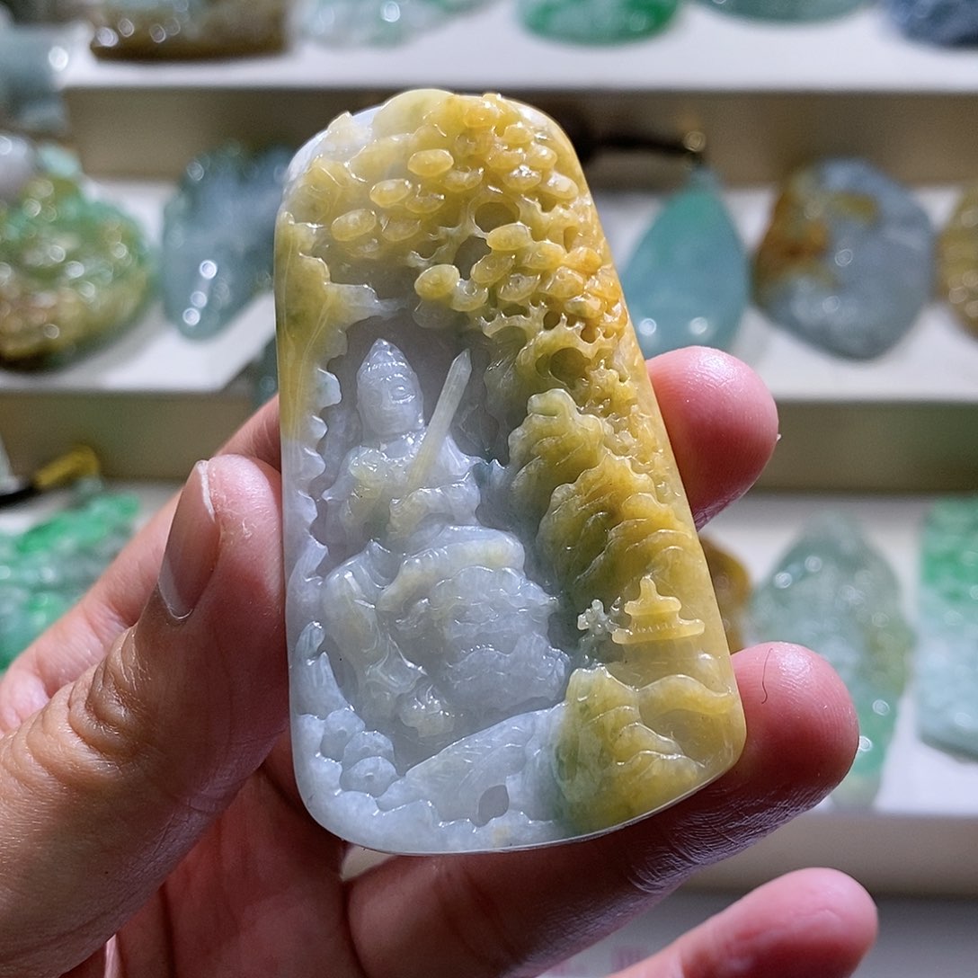 【闪购商品】翡翠颈饰未镶嵌文殊