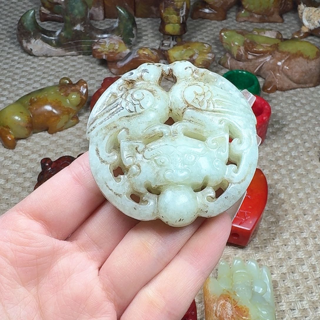 白玉菩提吊坠挂件