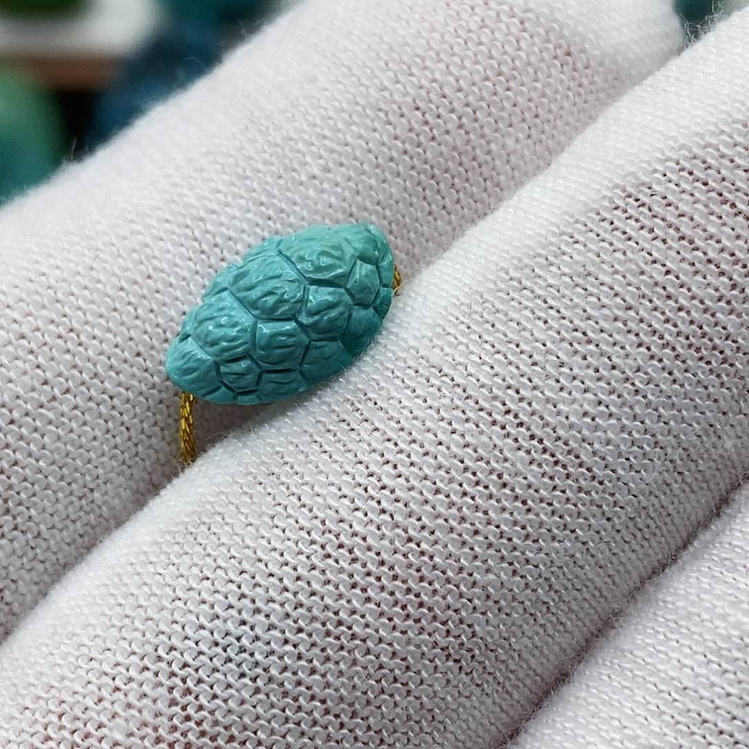 绿松石未镶嵌天然原矿 地大质检 抖音基地 顺丰发货