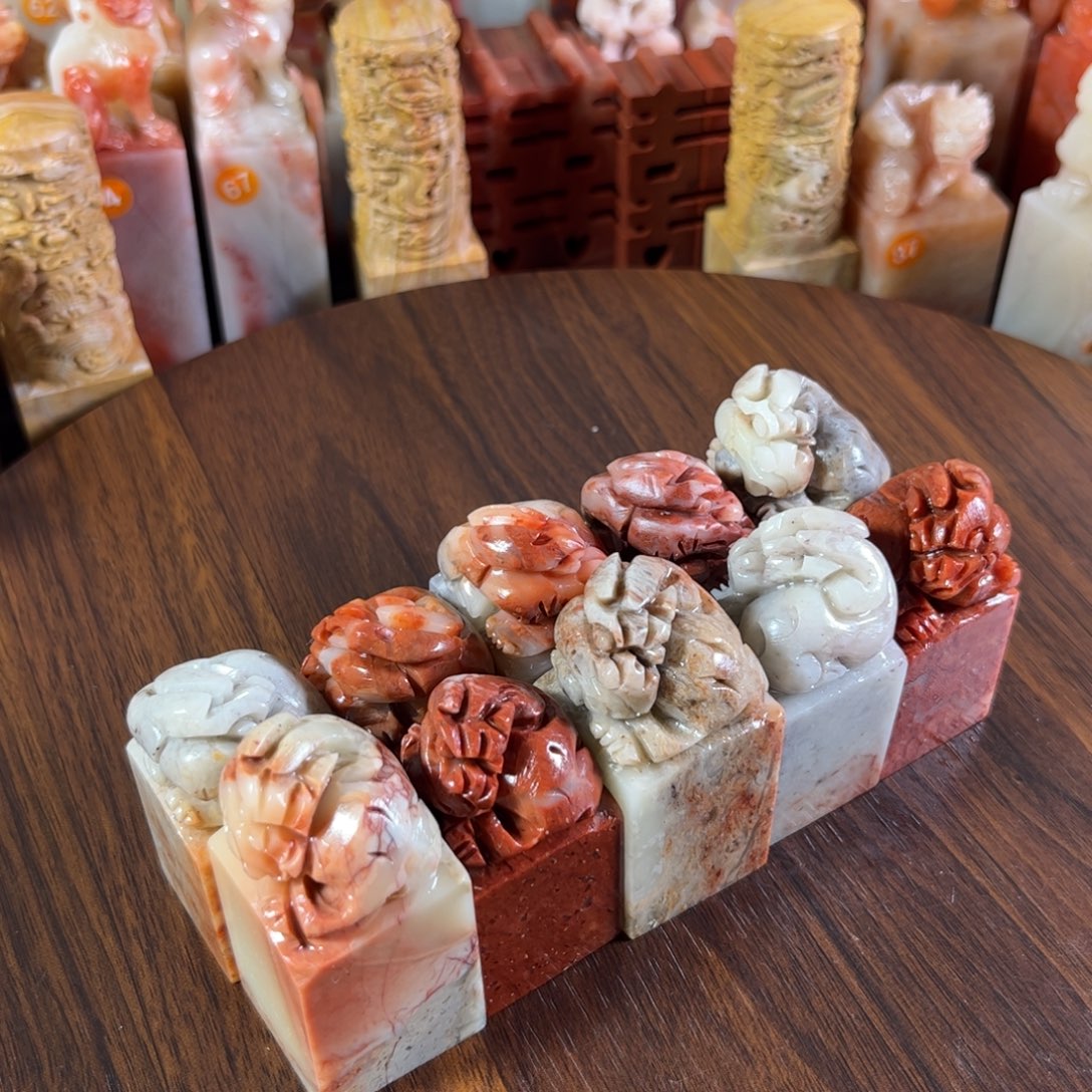 w***e寿山石印石10个印章