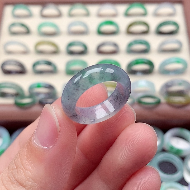 翡翠戒指未镶嵌14-15号