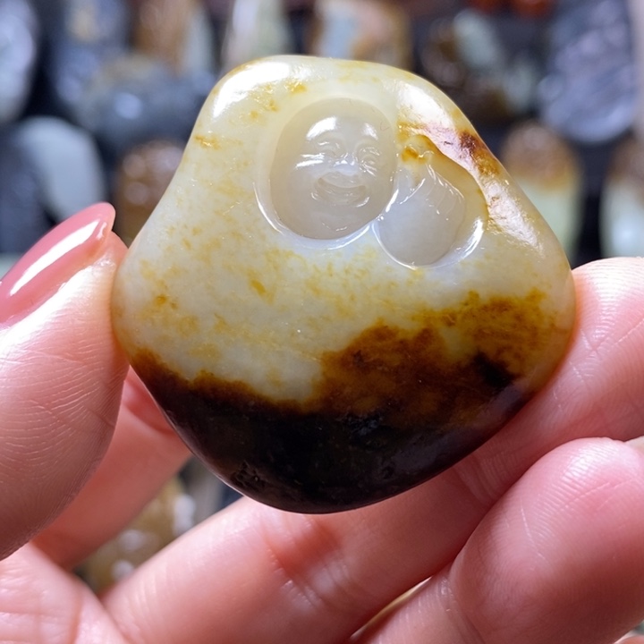 和田玉未镶嵌挂件