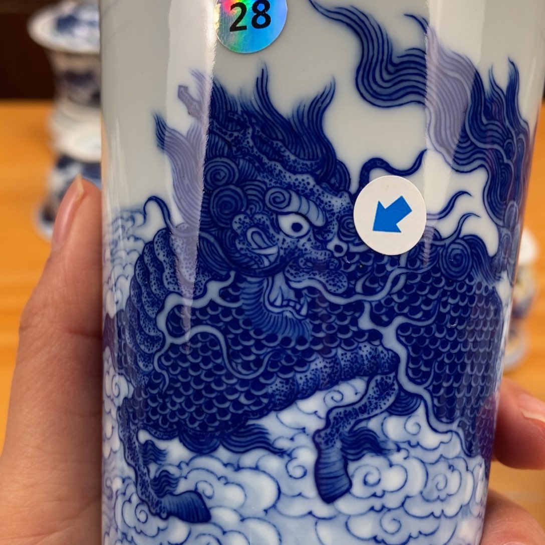 手绘现代茶具得古董