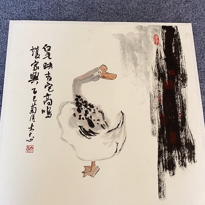 国画纯手绘国画写意作品50*50