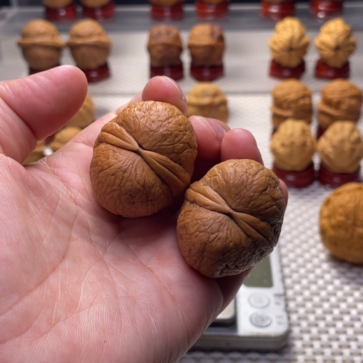 文玩核桃把件47仙鹤顶