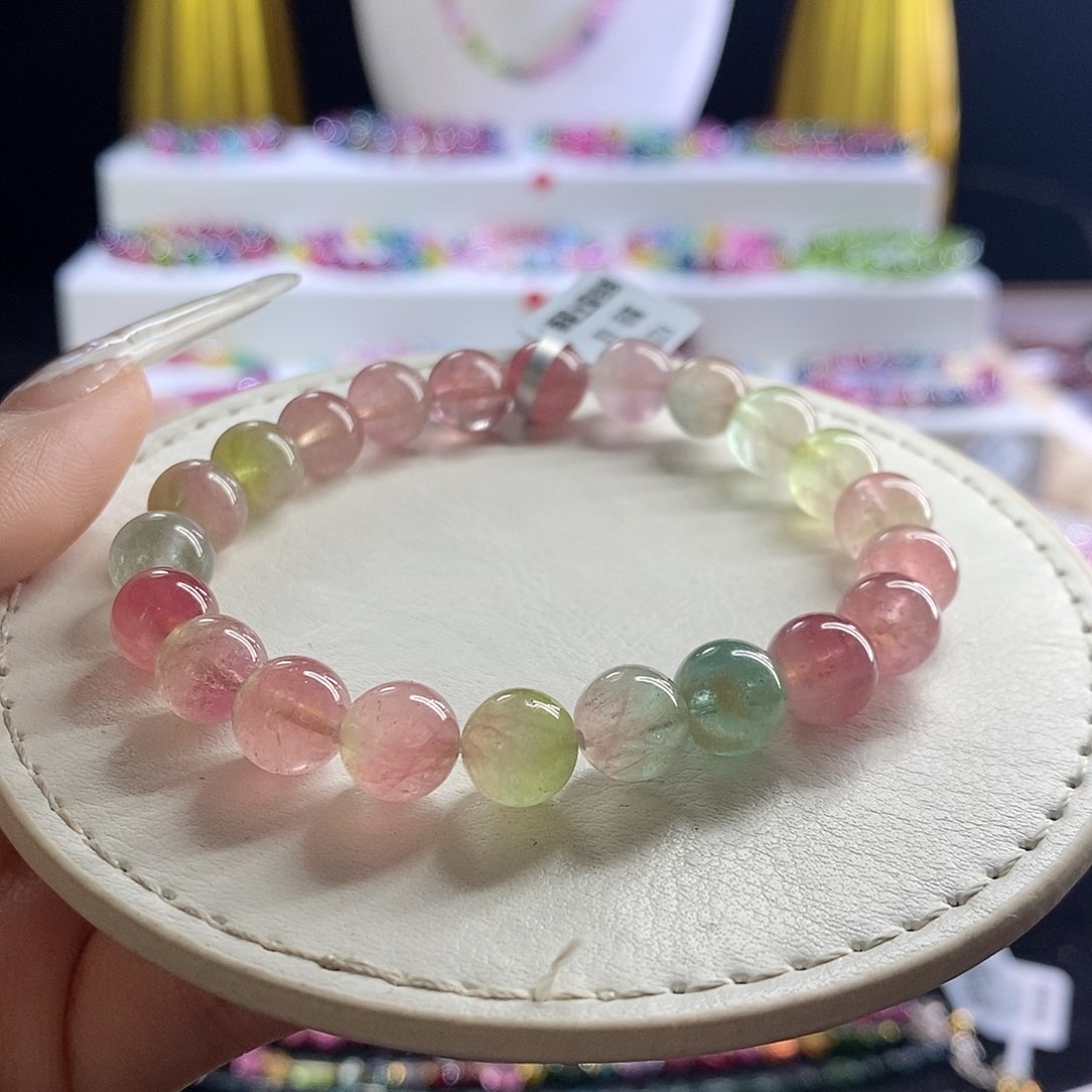 未镶嵌手链碧玺西瓜