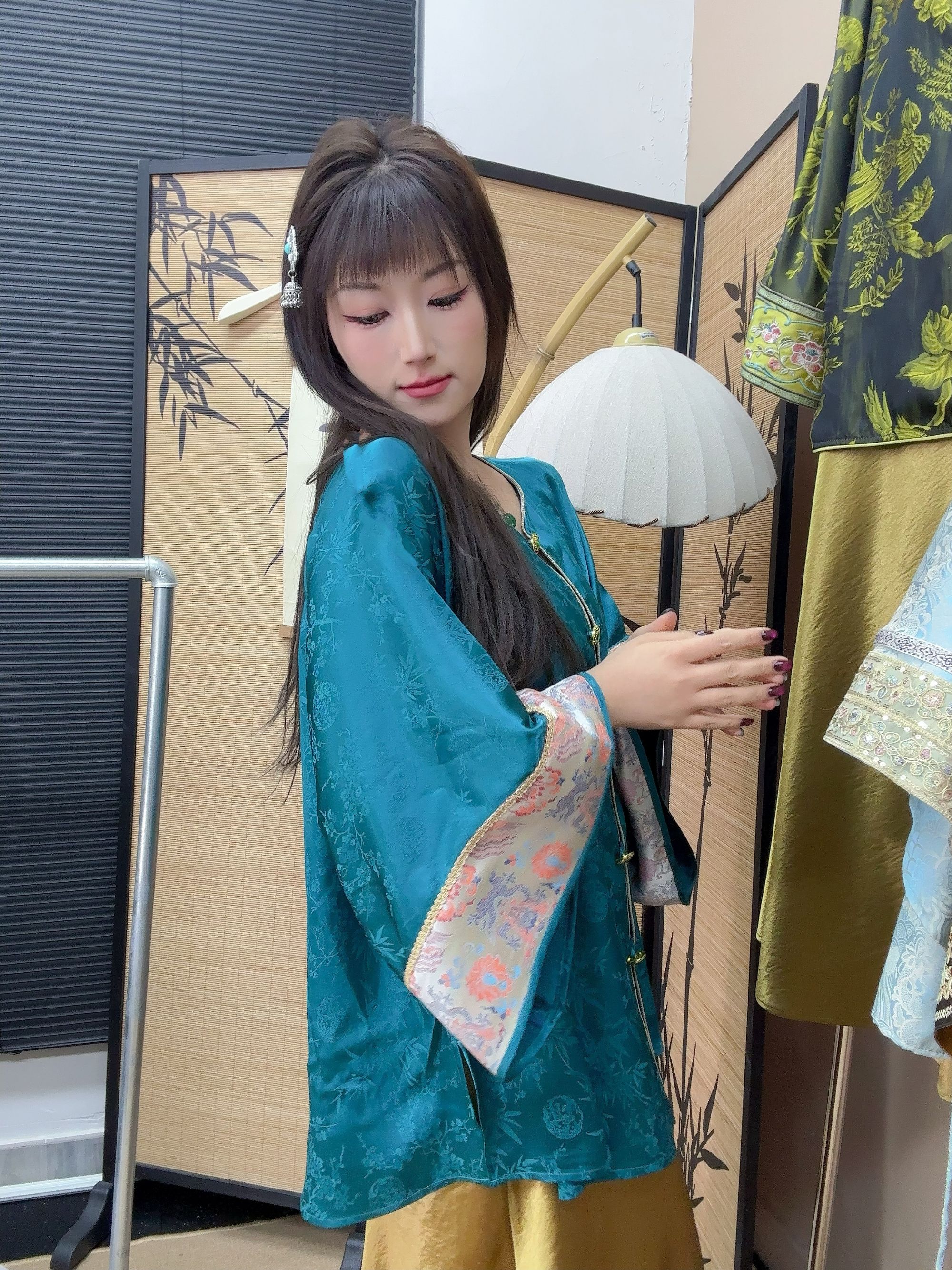 【海洋】新中式新款宽松禅意上衣复古提花新中式圆领