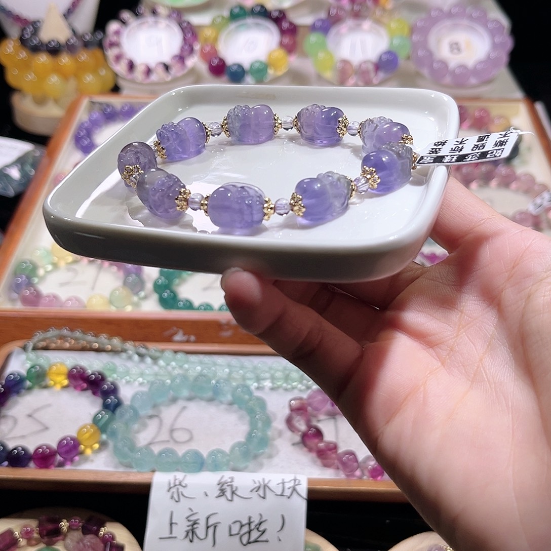 未镶嵌手链萤石貔恘