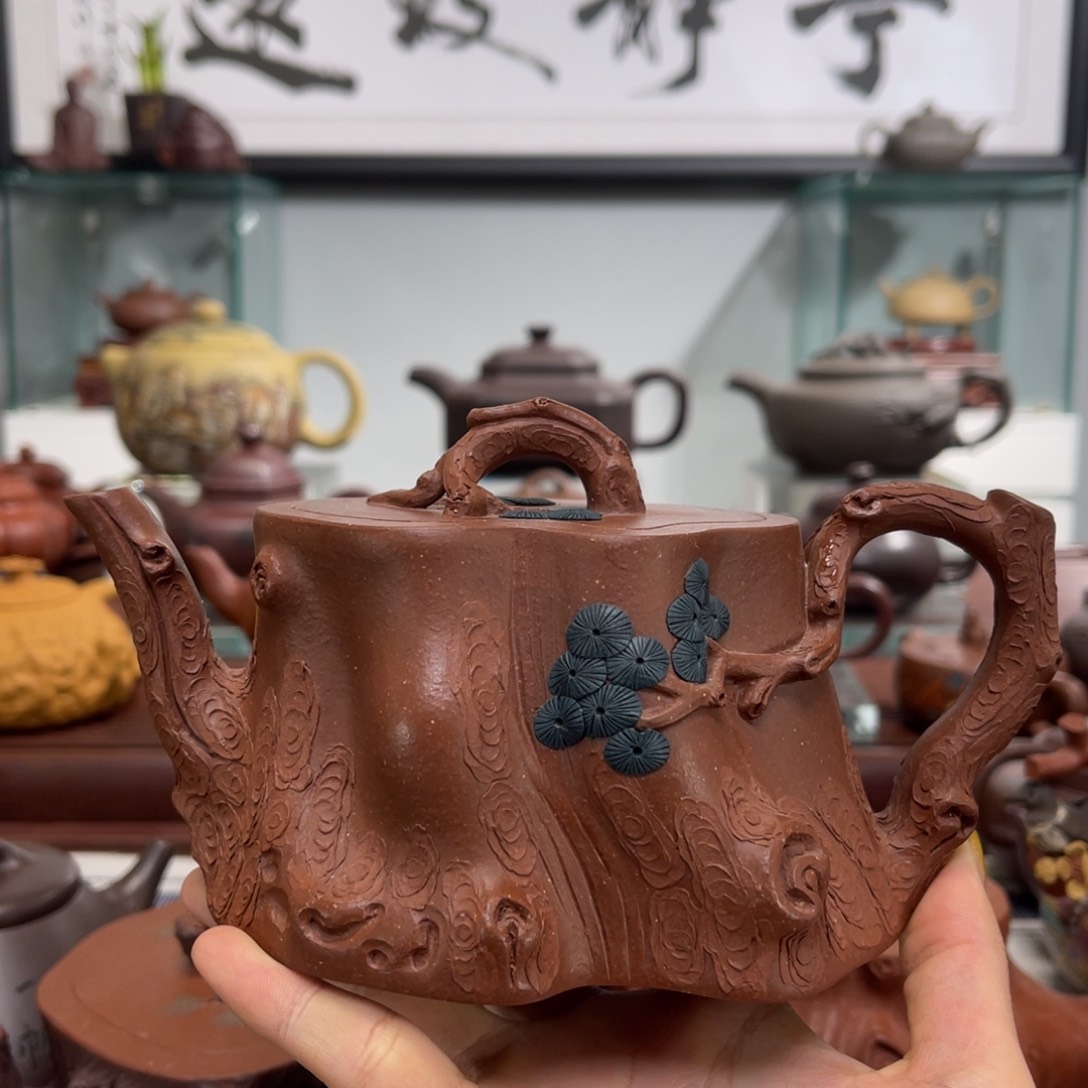 紫砂茶壶O****G底槽清松桩