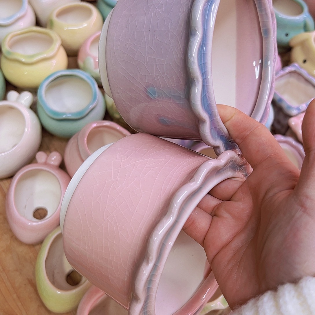 陶瓷花盆当场凑满12包邮