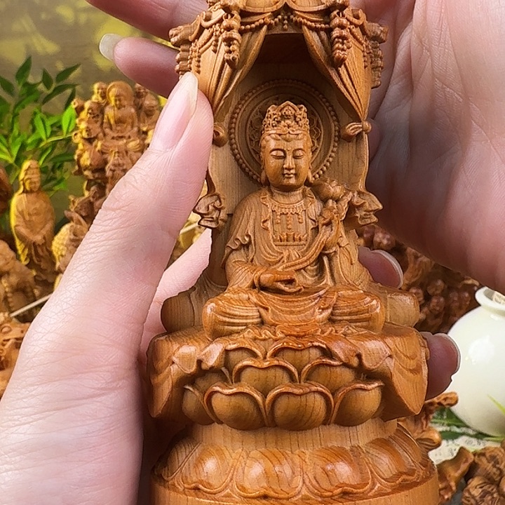 柏木（崖柏）西方三圣