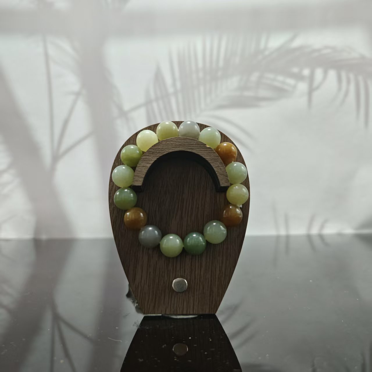 H和田玉多宝圆珠手串（卡12）2185